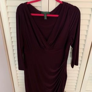 EUC Ralph Lauren Ruched Dress